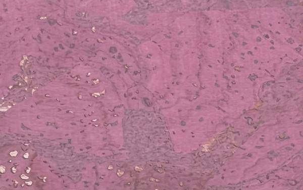 50x67,5 cm Zuschnitt Korkstoff Uni Pink